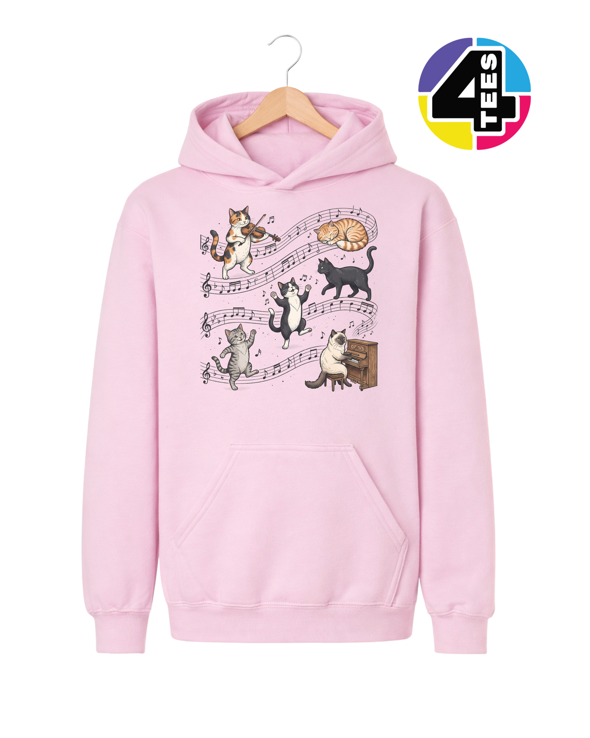 The Feline Symphony Youth Hoodie