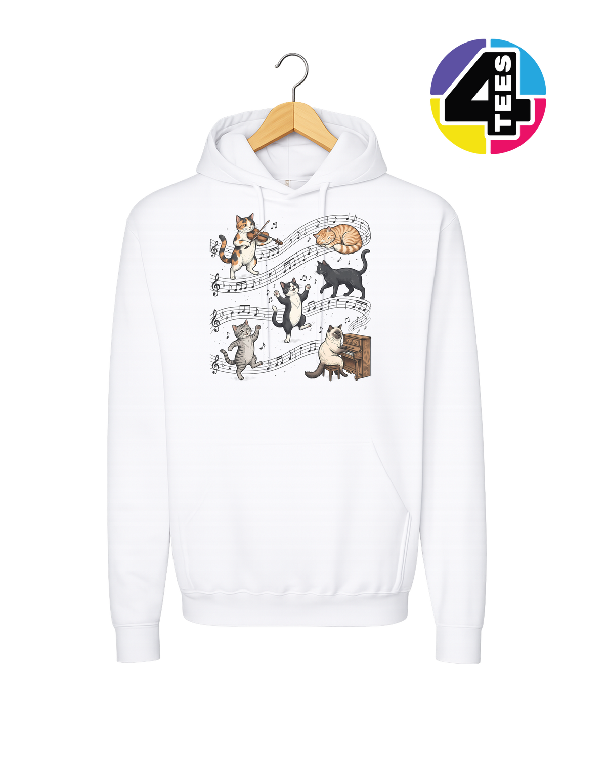 The Feline Symphony Hoodie