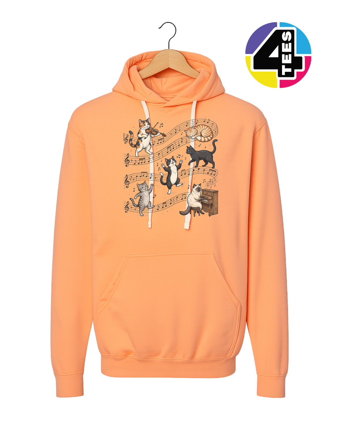 The Feline Symphony Hoodie