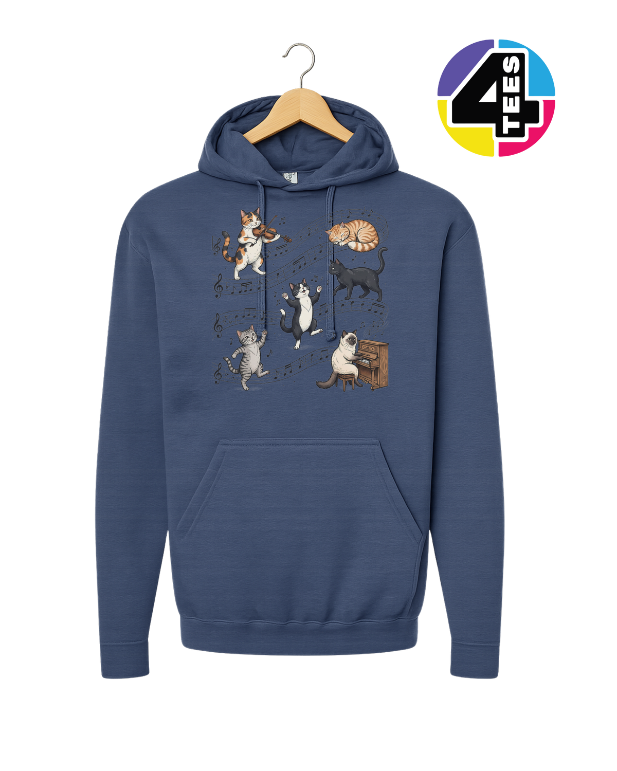 The Feline Symphony Hoodie
