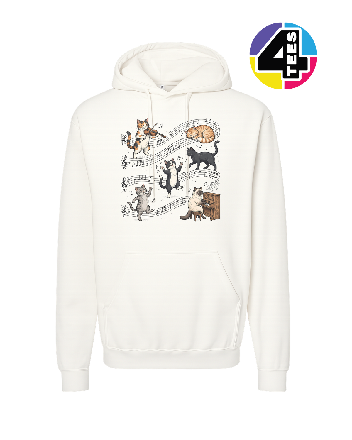 The Feline Symphony Hoodie