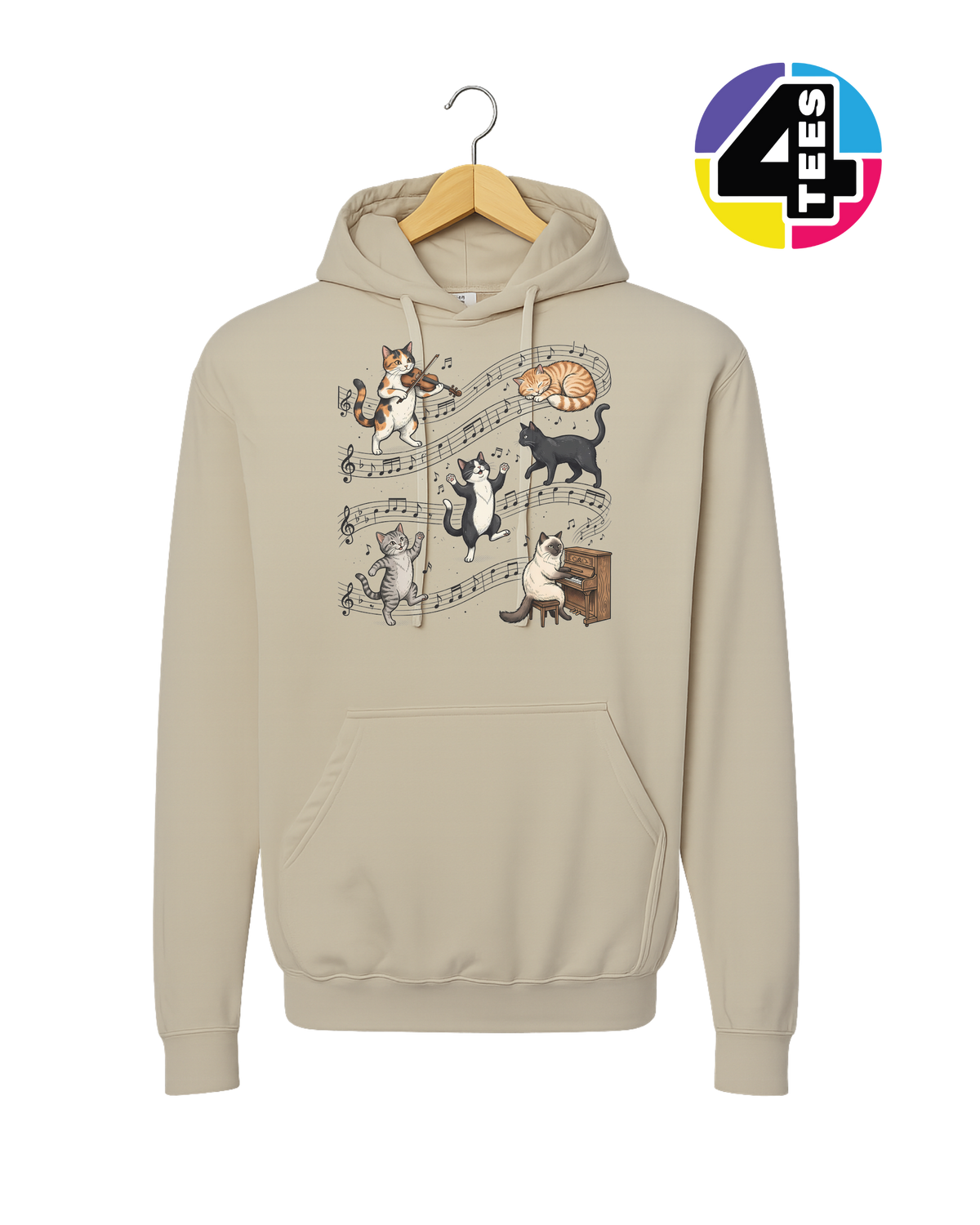 The Feline Symphony Hoodie