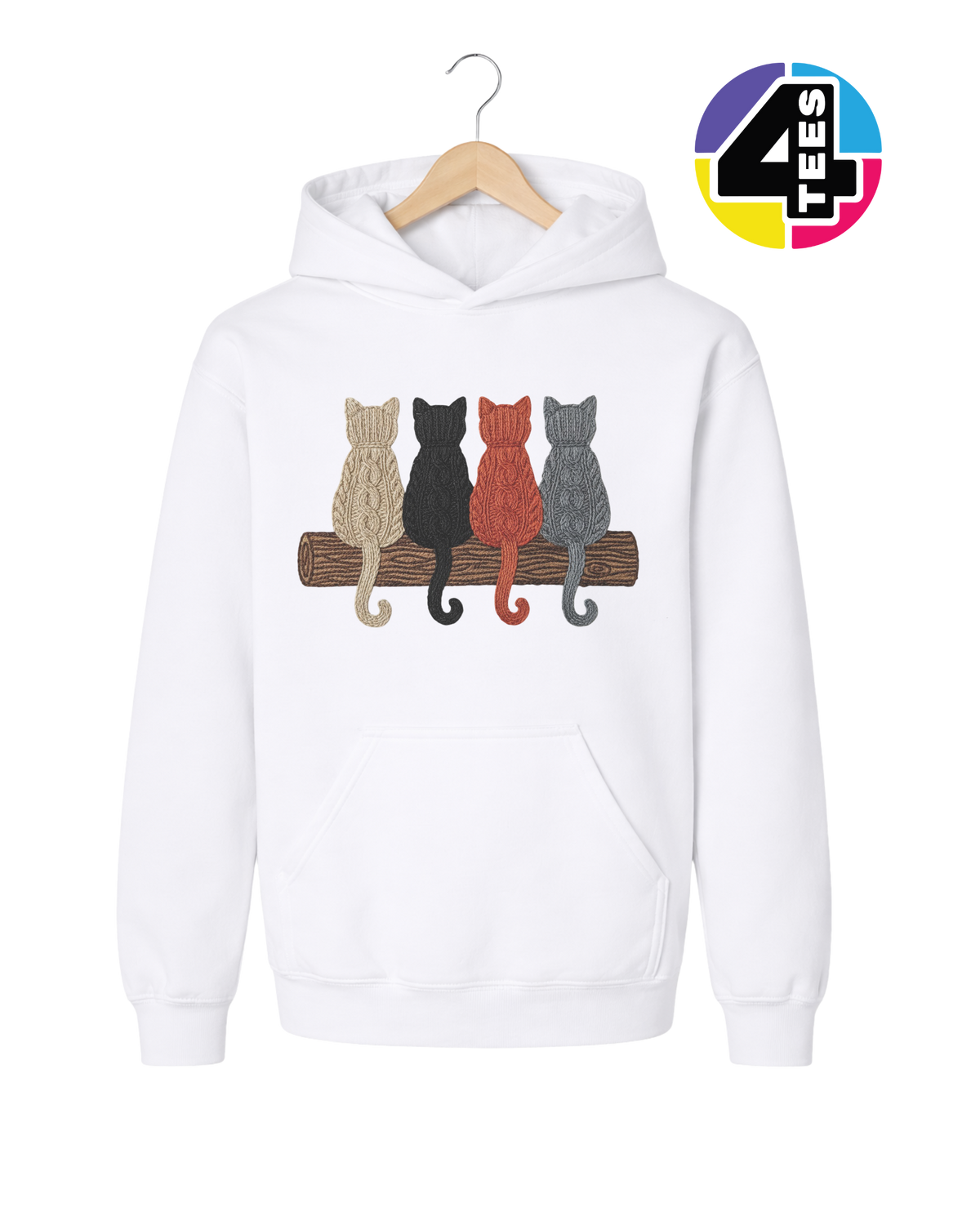 The Cozy Yarn Cat Crew Youth Hoodie