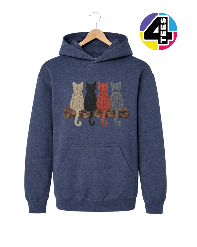 The Cozy Yarn Cat Crew Youth Hoodie