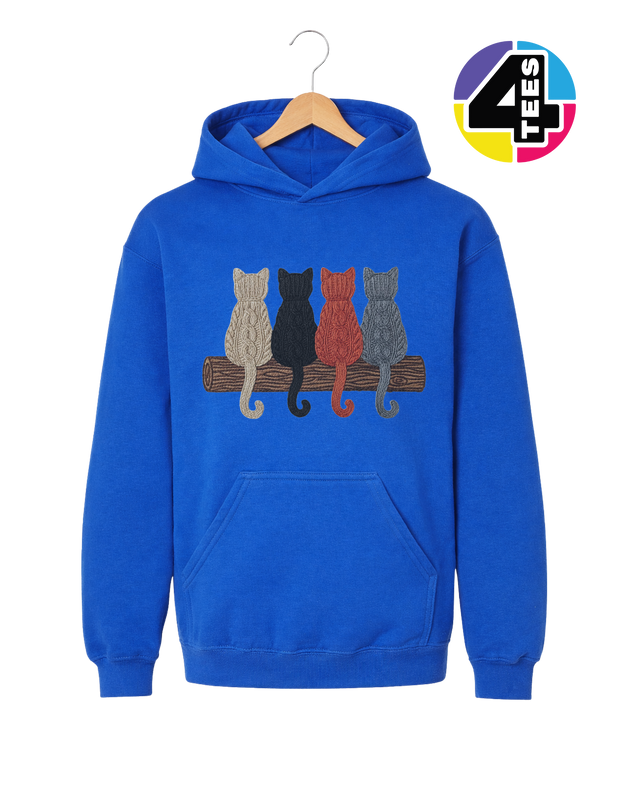 The Cozy Yarn Cat Crew Youth Hoodie