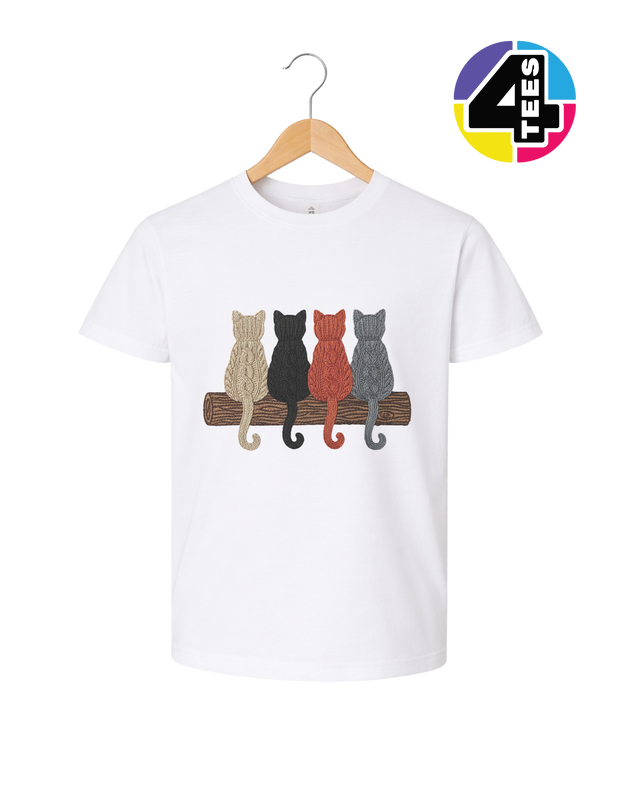 The Cozy Yarn Cat Crew Youth Tee