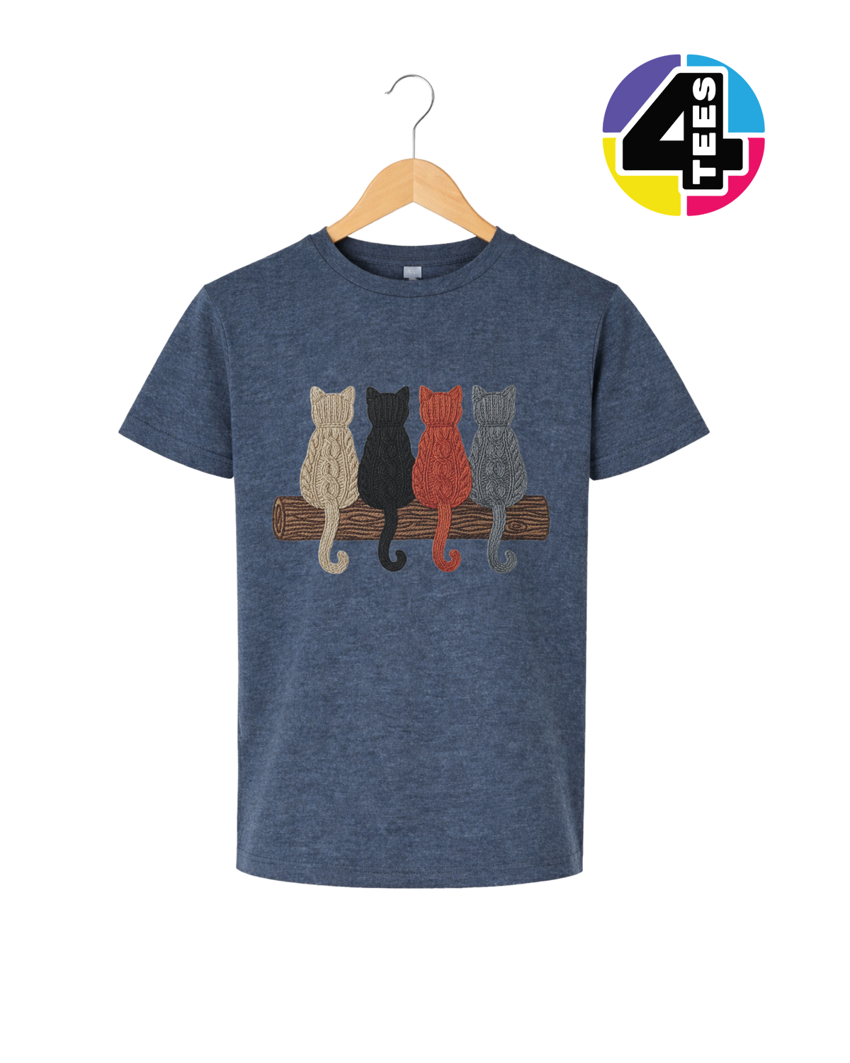The Cozy Yarn Cat Crew Youth Tee