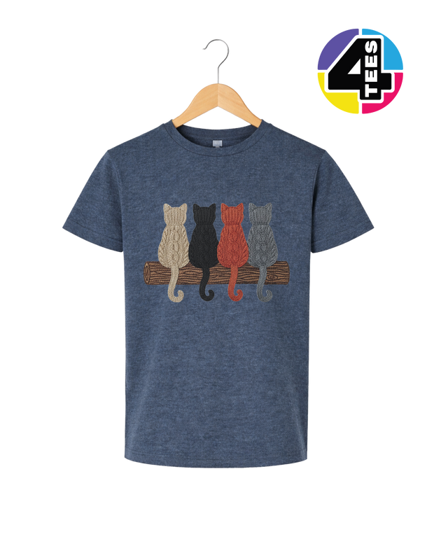 The Cozy Yarn Cat Crew Youth Tee