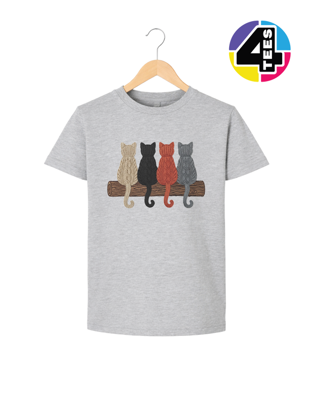 The Cozy Yarn Cat Crew Youth Tee