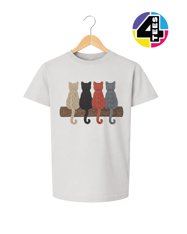 The Cozy Yarn Cat Crew Youth Tee