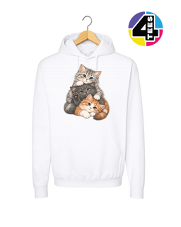 Purrfectly Piled-Up Kittens Hoodie