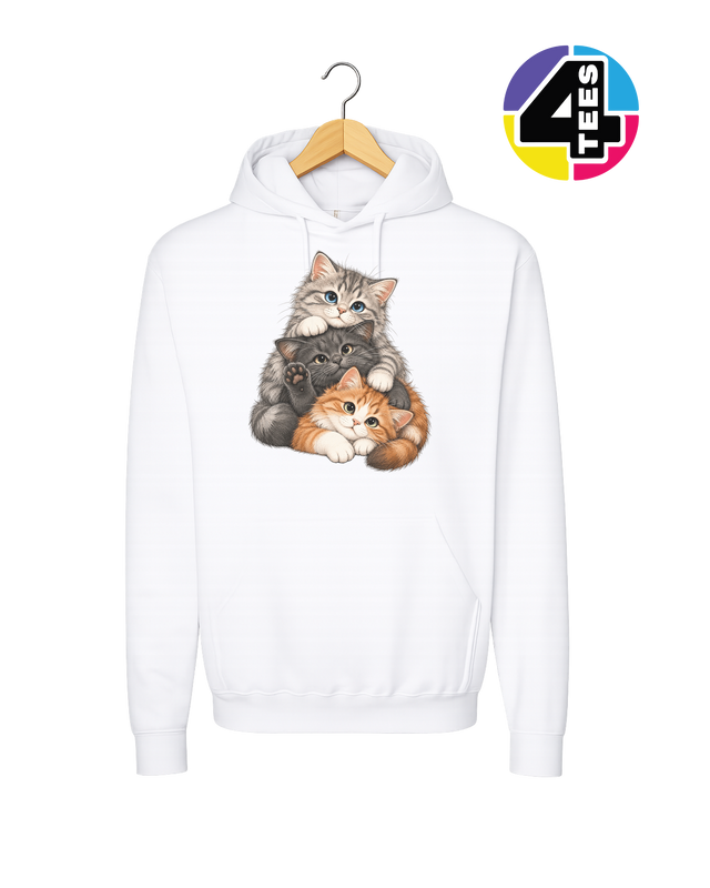 Purrfectly Piled-Up Kittens Hoodie
