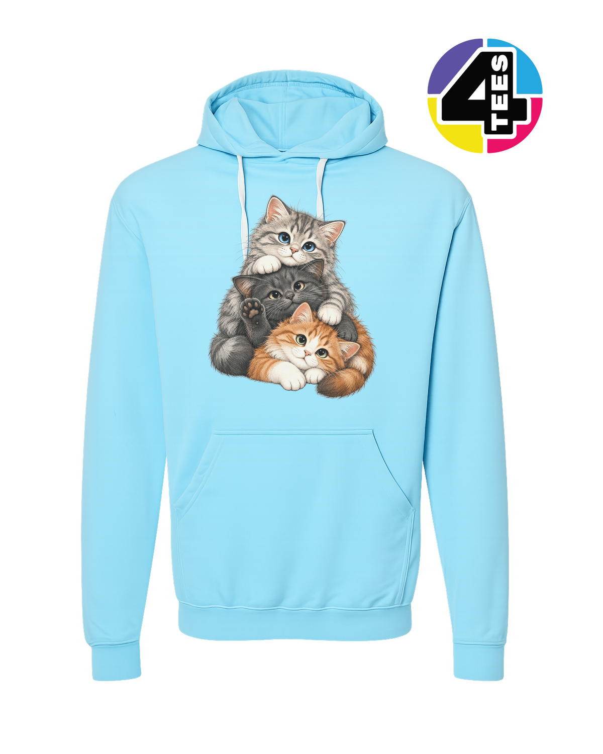 Purrfectly Piled-Up Kittens Hoodie