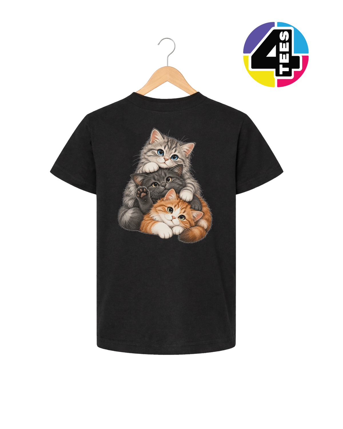 Purrfectly Piled-Up Kittens Youth Tee