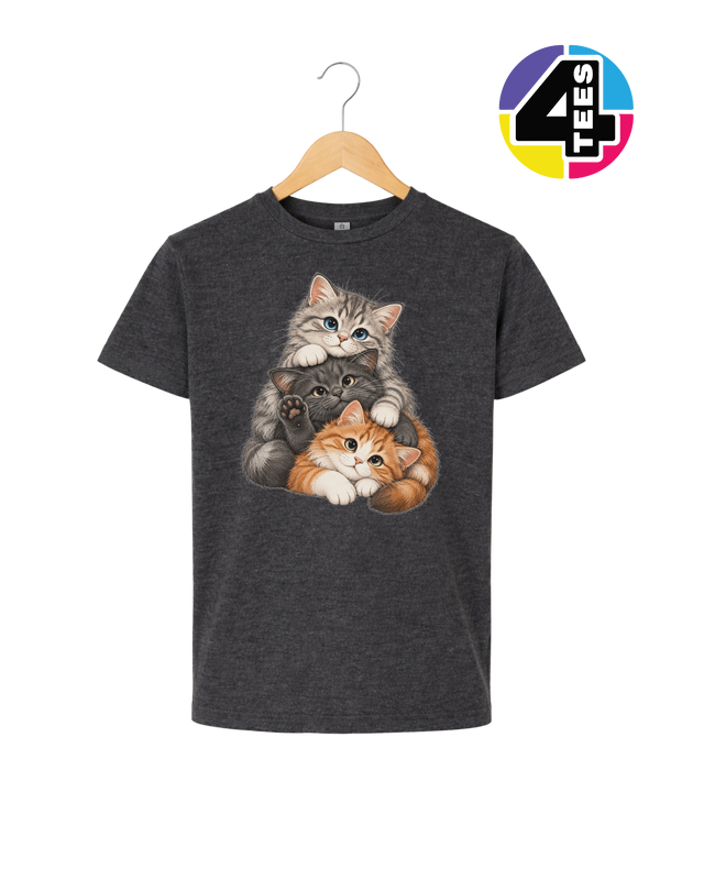 Purrfectly Piled-Up Kittens Youth Tee
