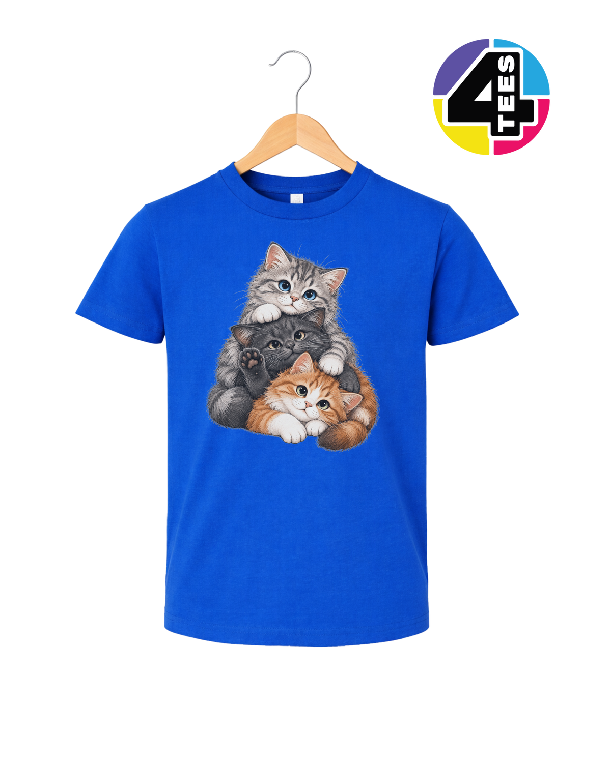 Purrfectly Piled-Up Kittens Youth Tee
