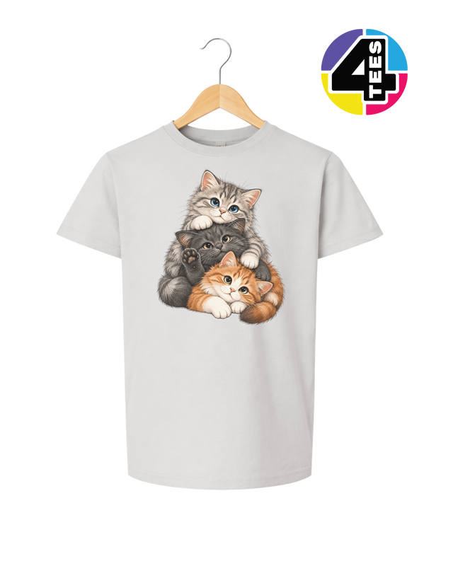 Purrfectly Piled-Up Kittens Youth Tee