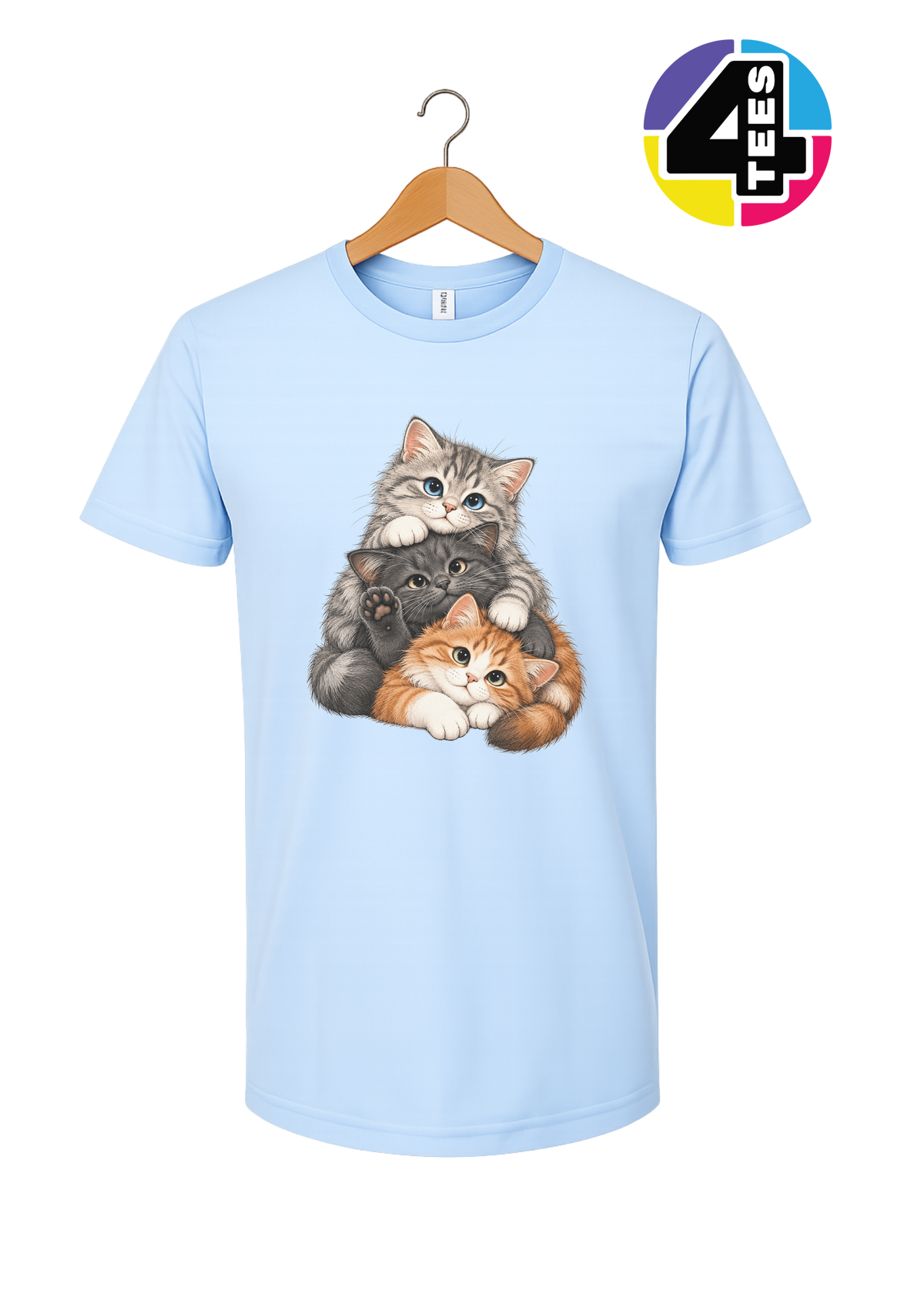 Purrfectly Piled-Up Kittens Tee