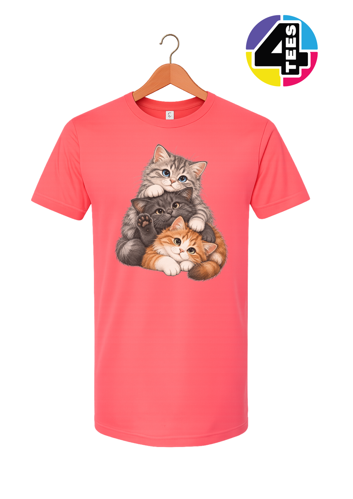 Purrfectly Piled-Up Kittens Tee
