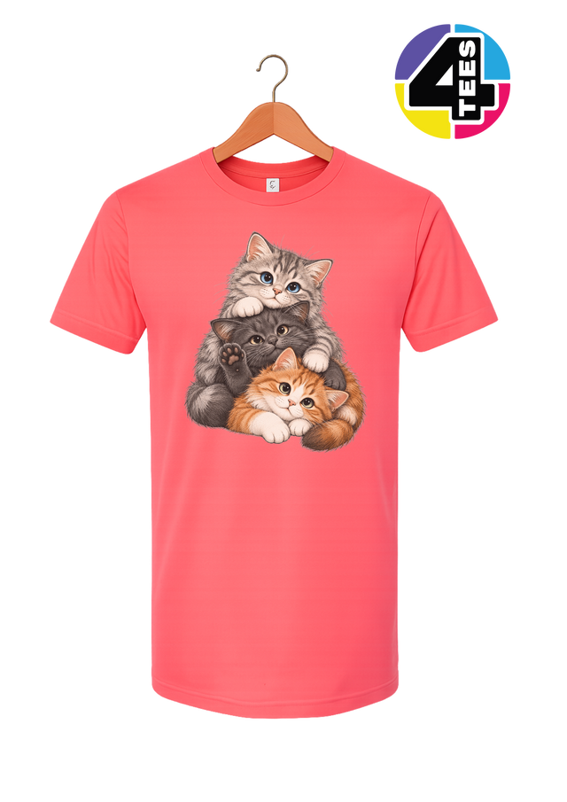 Purrfectly Piled-Up Kittens Tee