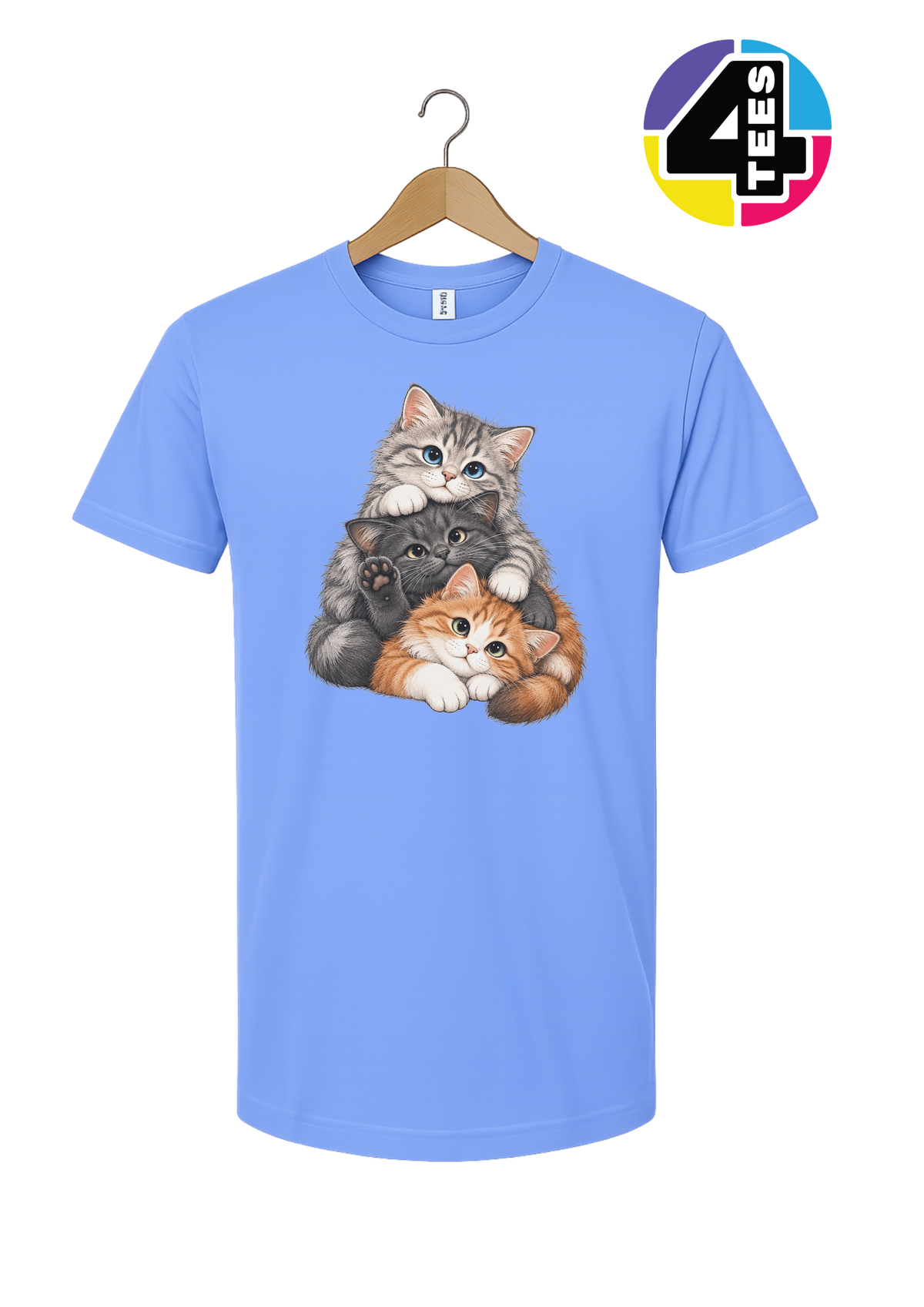 Purrfectly Piled-Up Kittens Tee