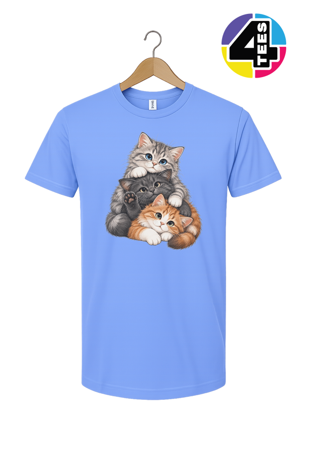 Purrfectly Piled-Up Kittens Tee