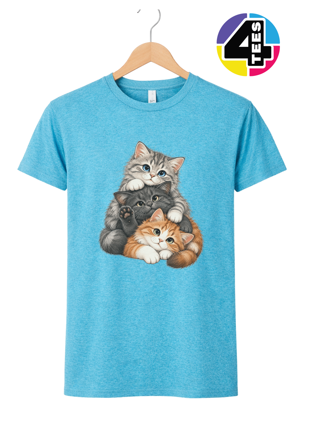 Purrfectly Piled-Up Kittens Tee