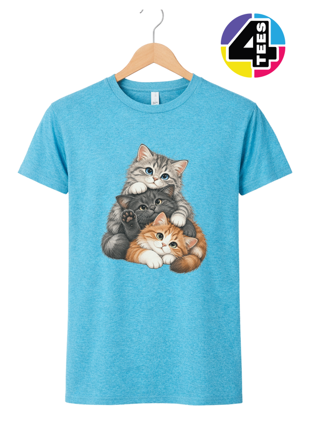 Purrfectly Piled-Up Kittens Tee