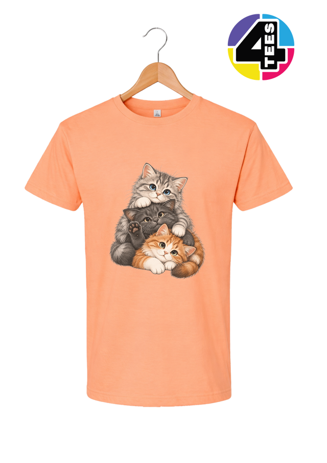 Purrfectly Piled-Up Kittens Tee