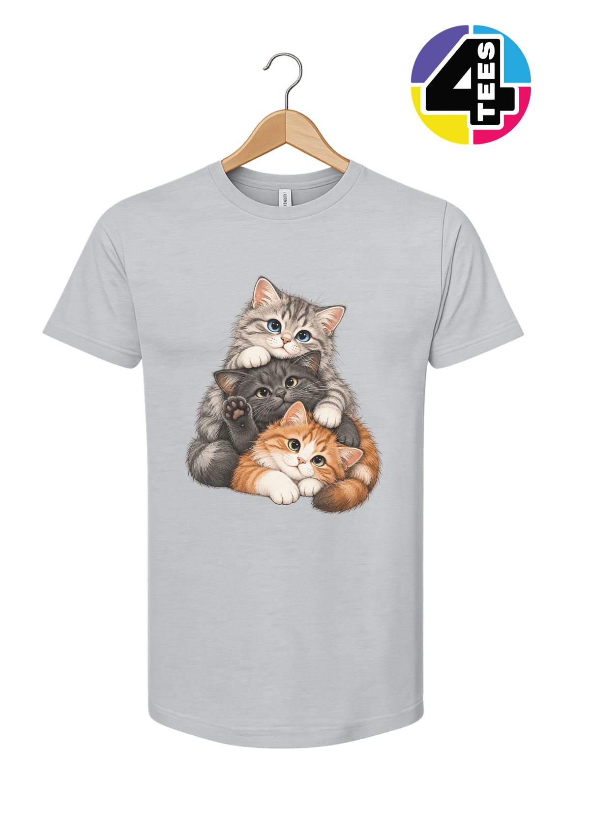 Purrfectly Piled-Up Kittens Tee