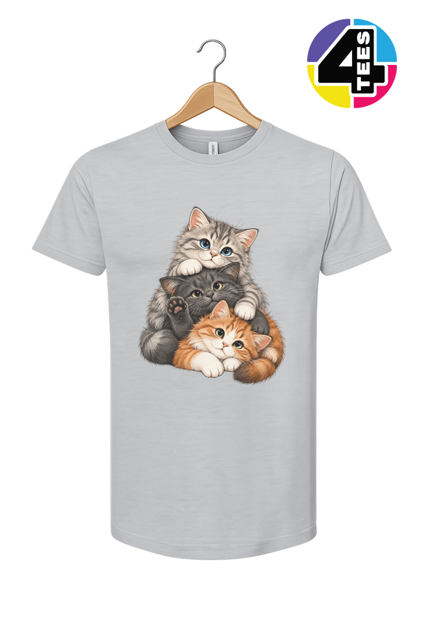 Purrfectly Piled-Up Kittens Tee