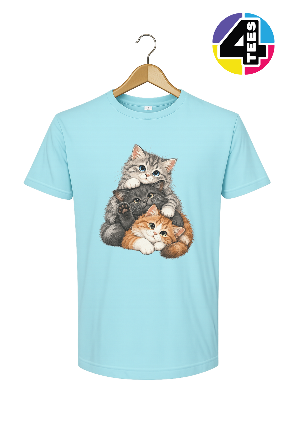 Purrfectly Piled-Up Kittens Tee