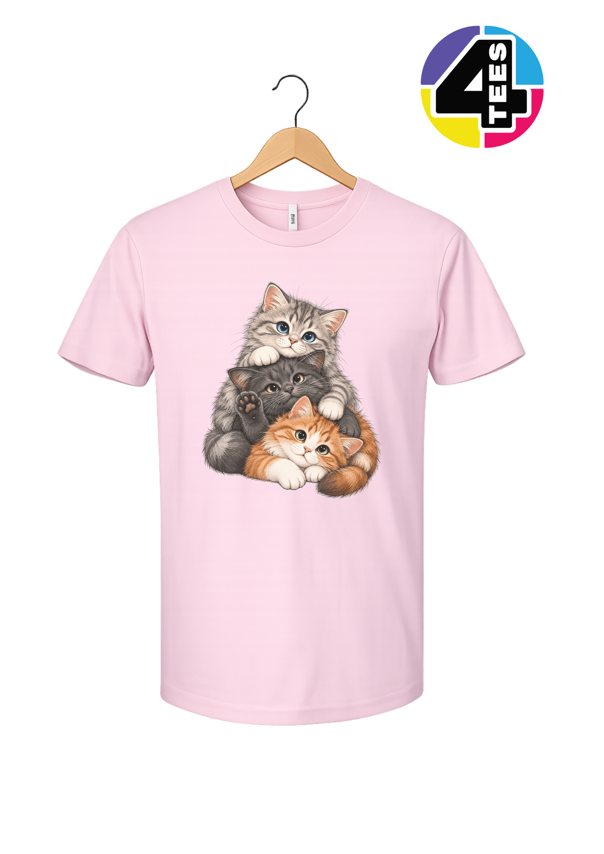 Purrfectly Piled-Up Kittens Tee