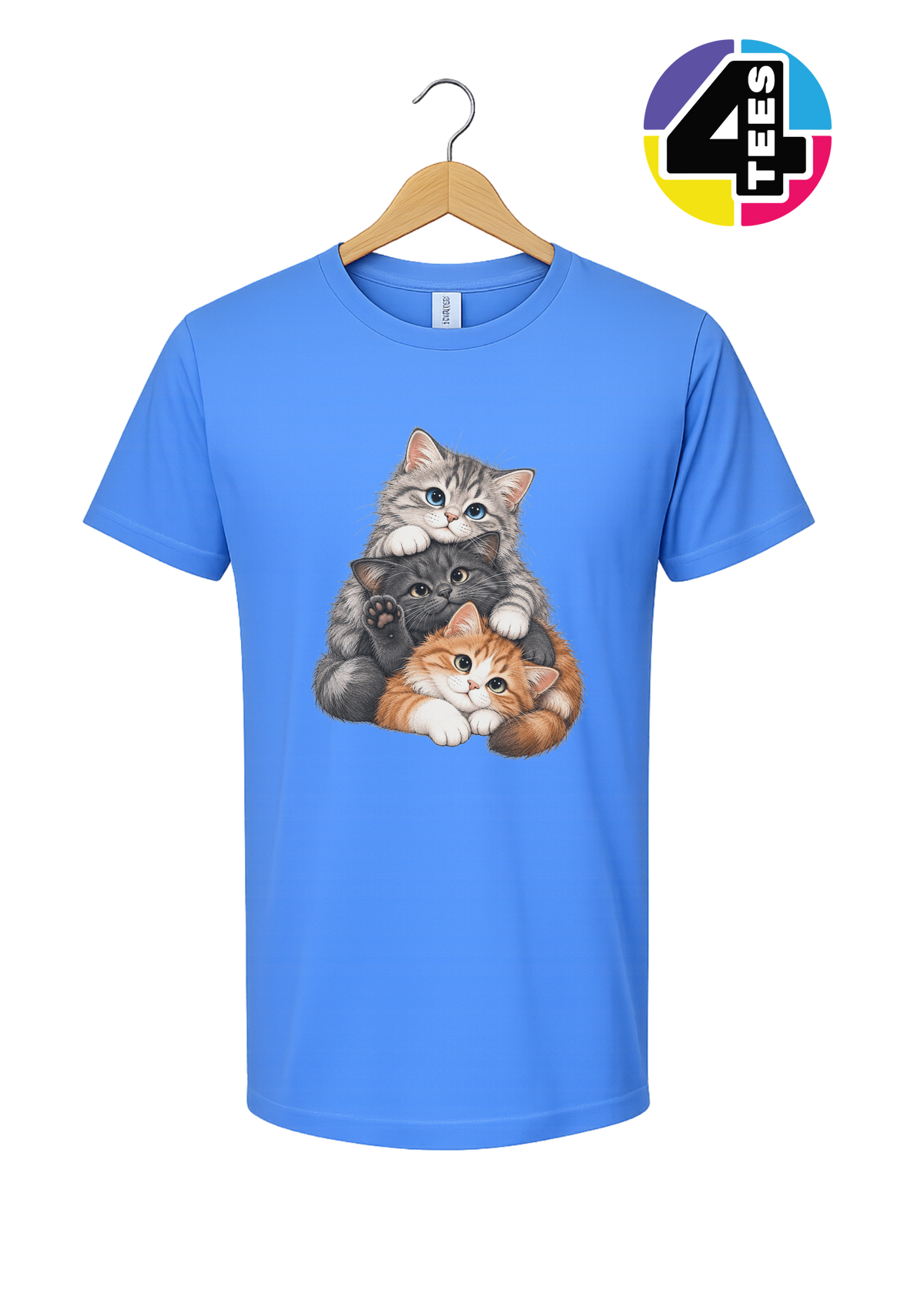 Purrfectly Piled-Up Kittens Tee