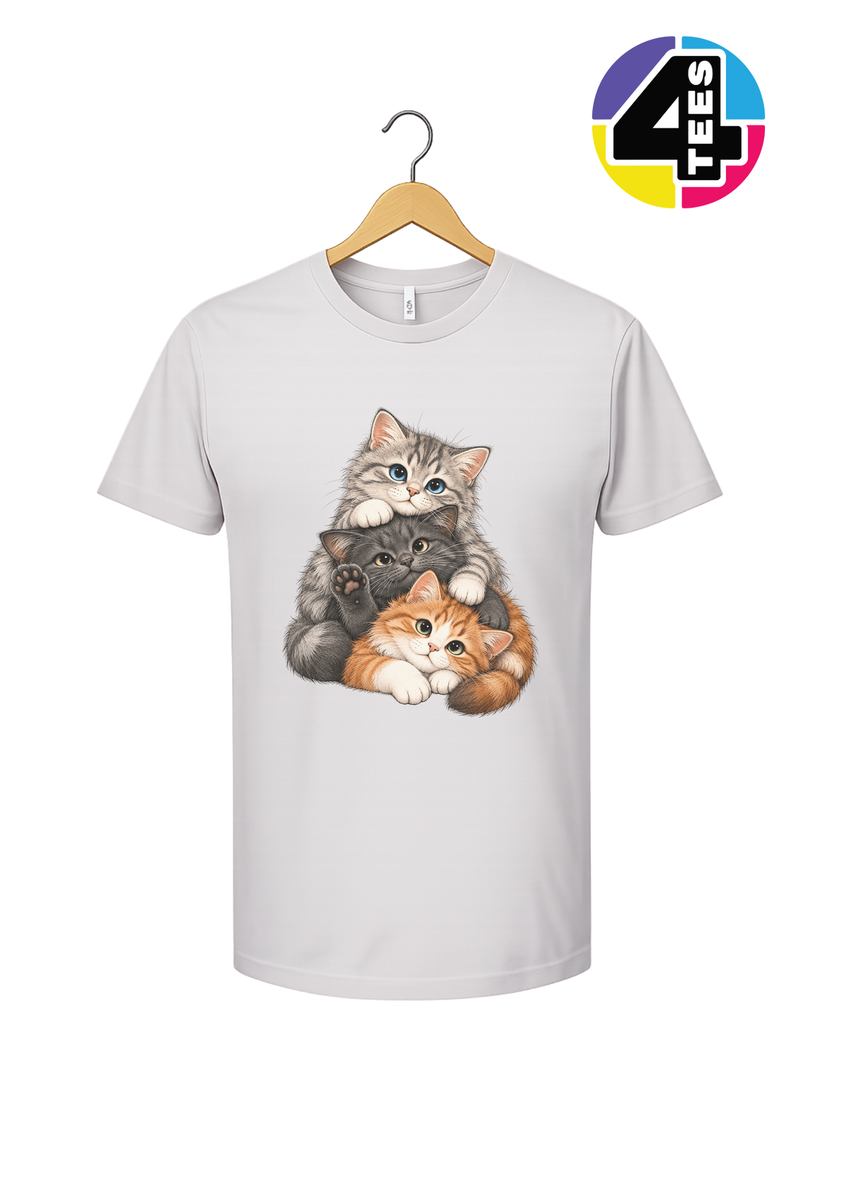 Purrfectly Piled-Up Kittens Tee