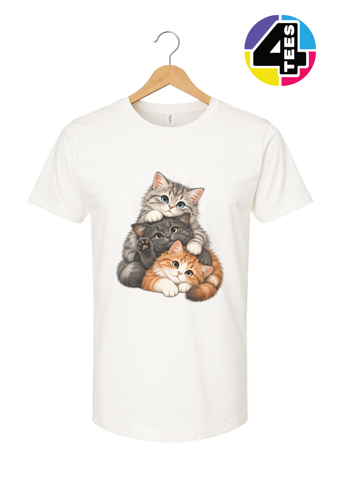 Purrfectly Piled-Up Kittens Tee