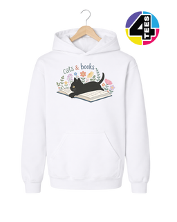 Cats & Books Youth Hoodie