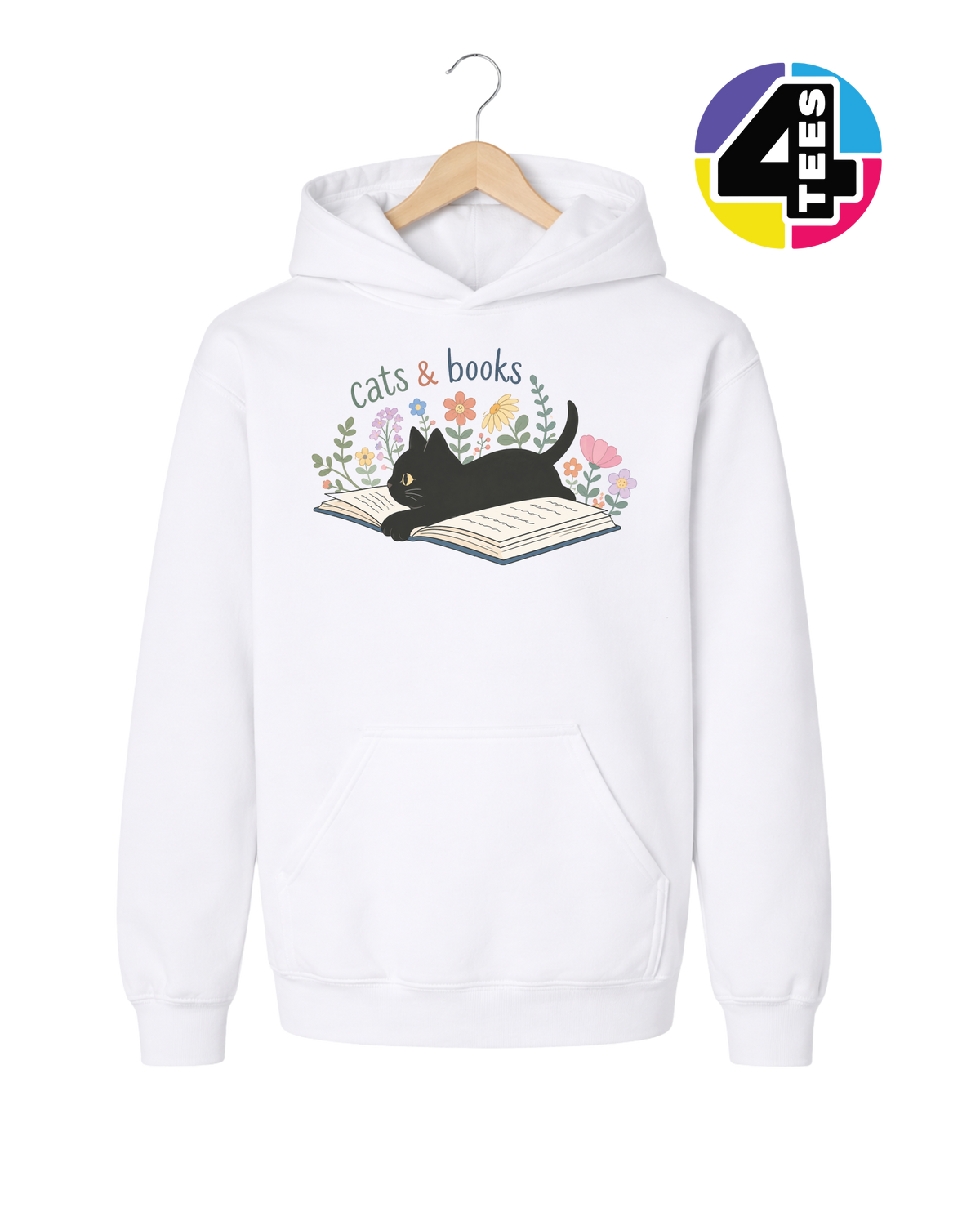 Cats & Books Youth Hoodie