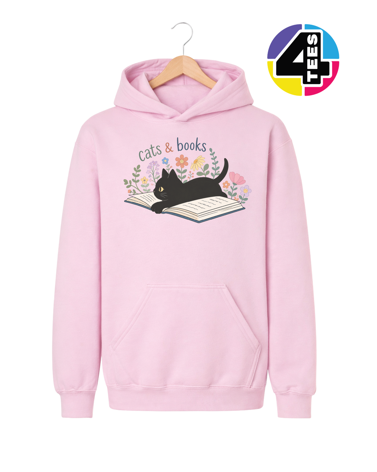 Cats & Books Youth Hoodie
