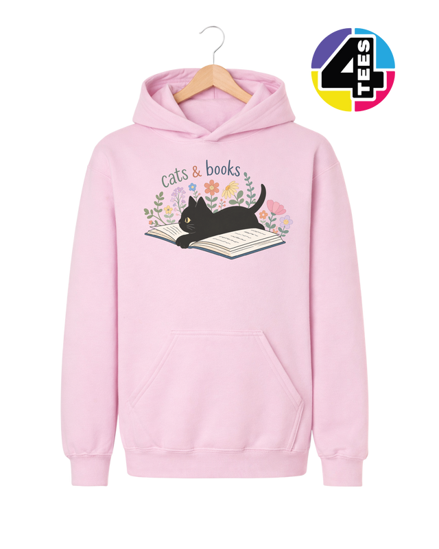Cats & Books Youth Hoodie