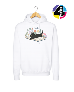 Cats & Books Hoodie