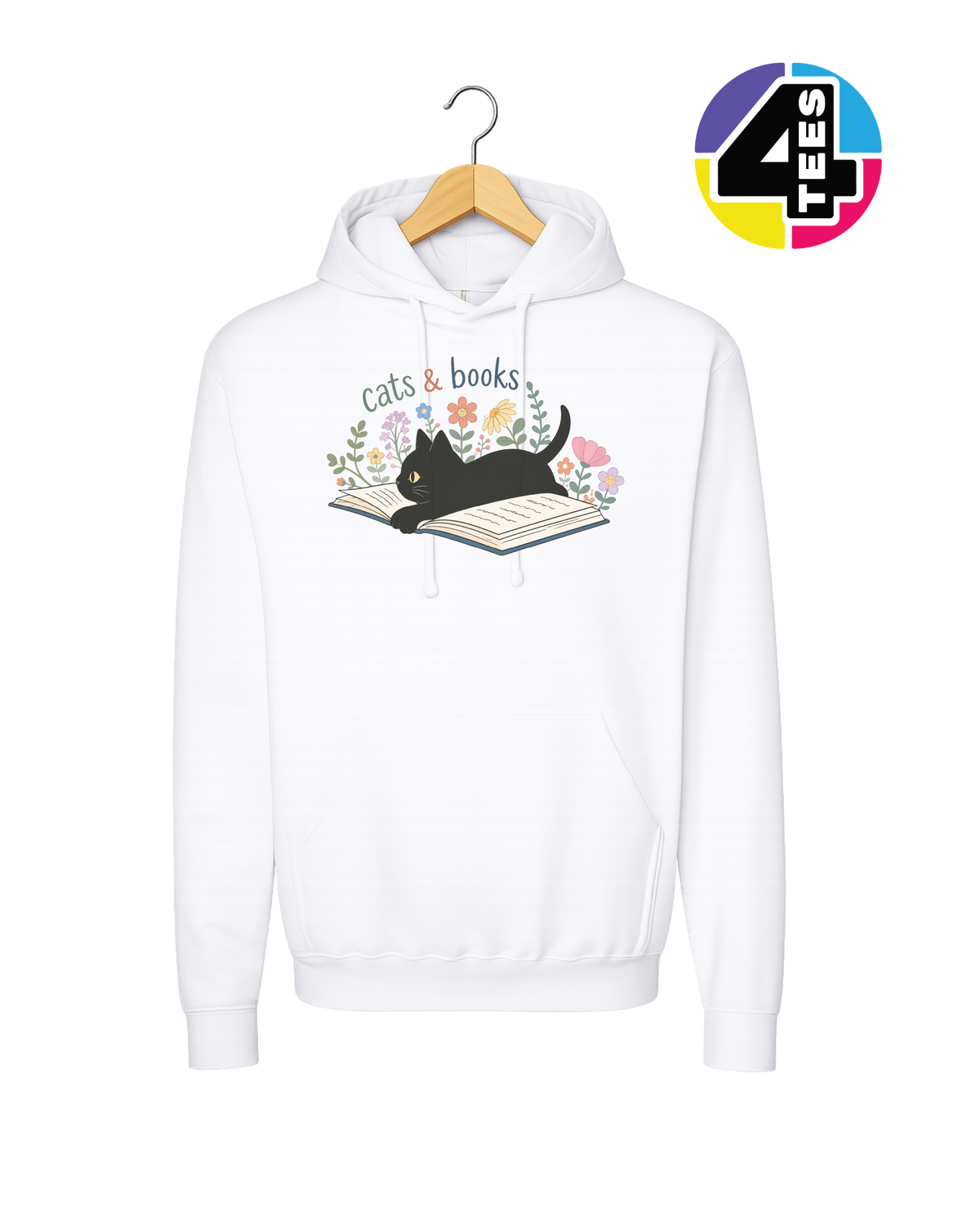 Cats & Books Hoodie