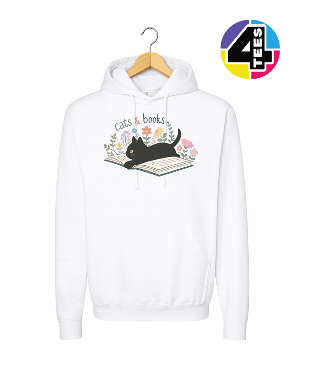 Cats & Books Hoodie