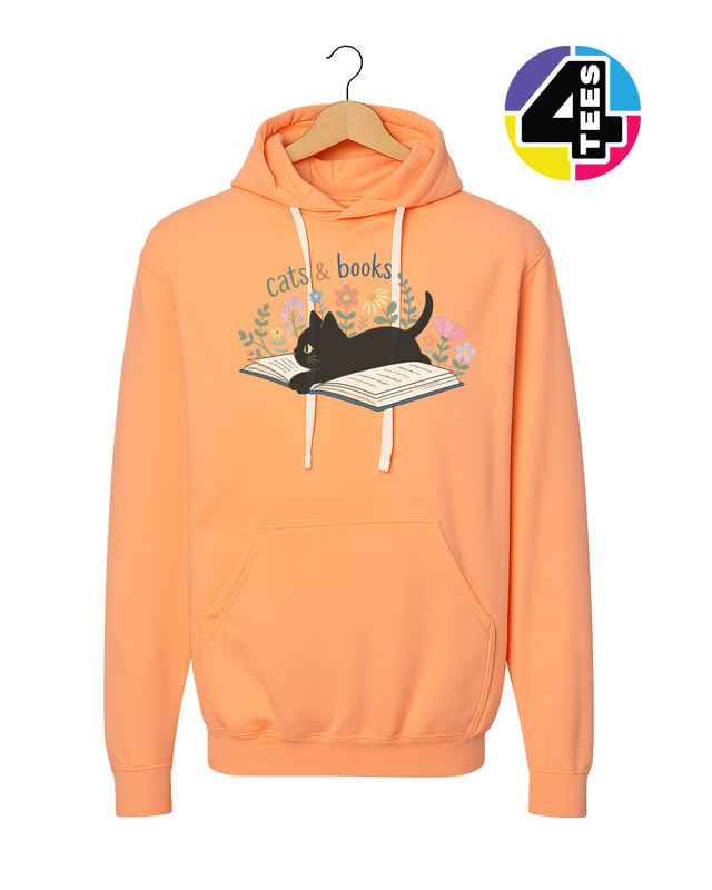 Cats & Books Hoodie