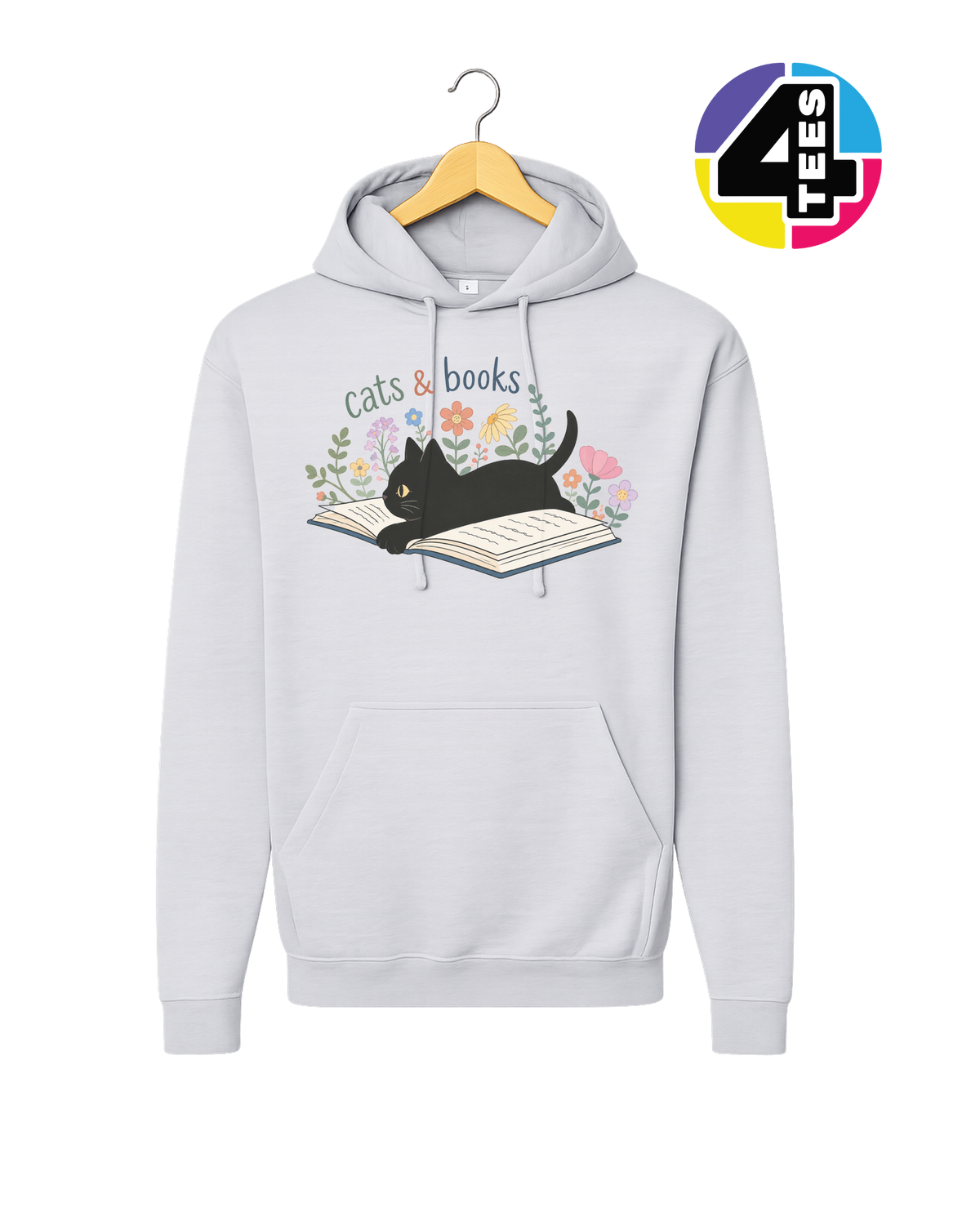 Cats & Books Hoodie