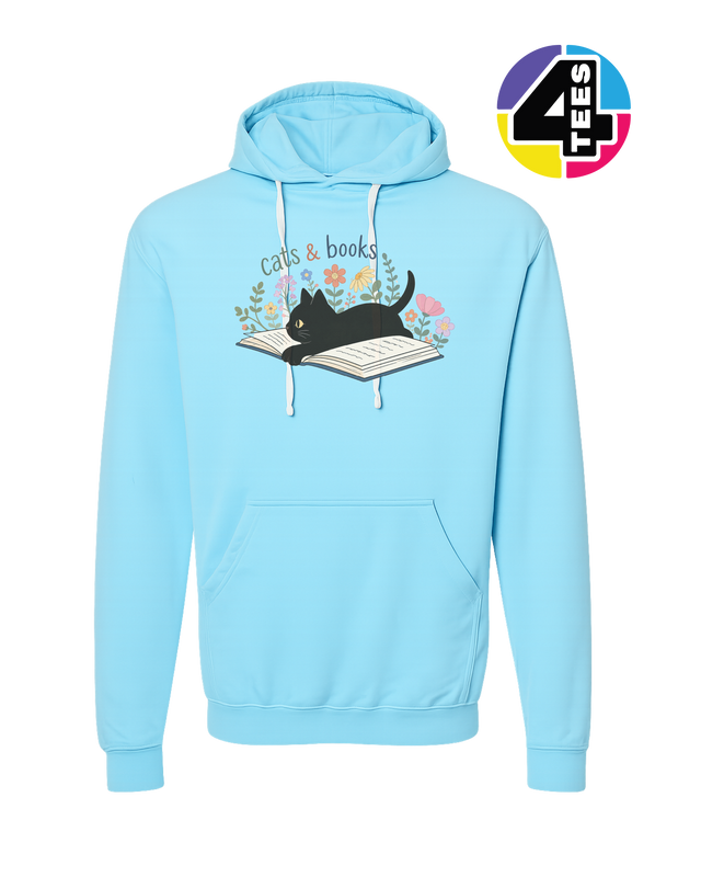 Cats & Books Hoodie