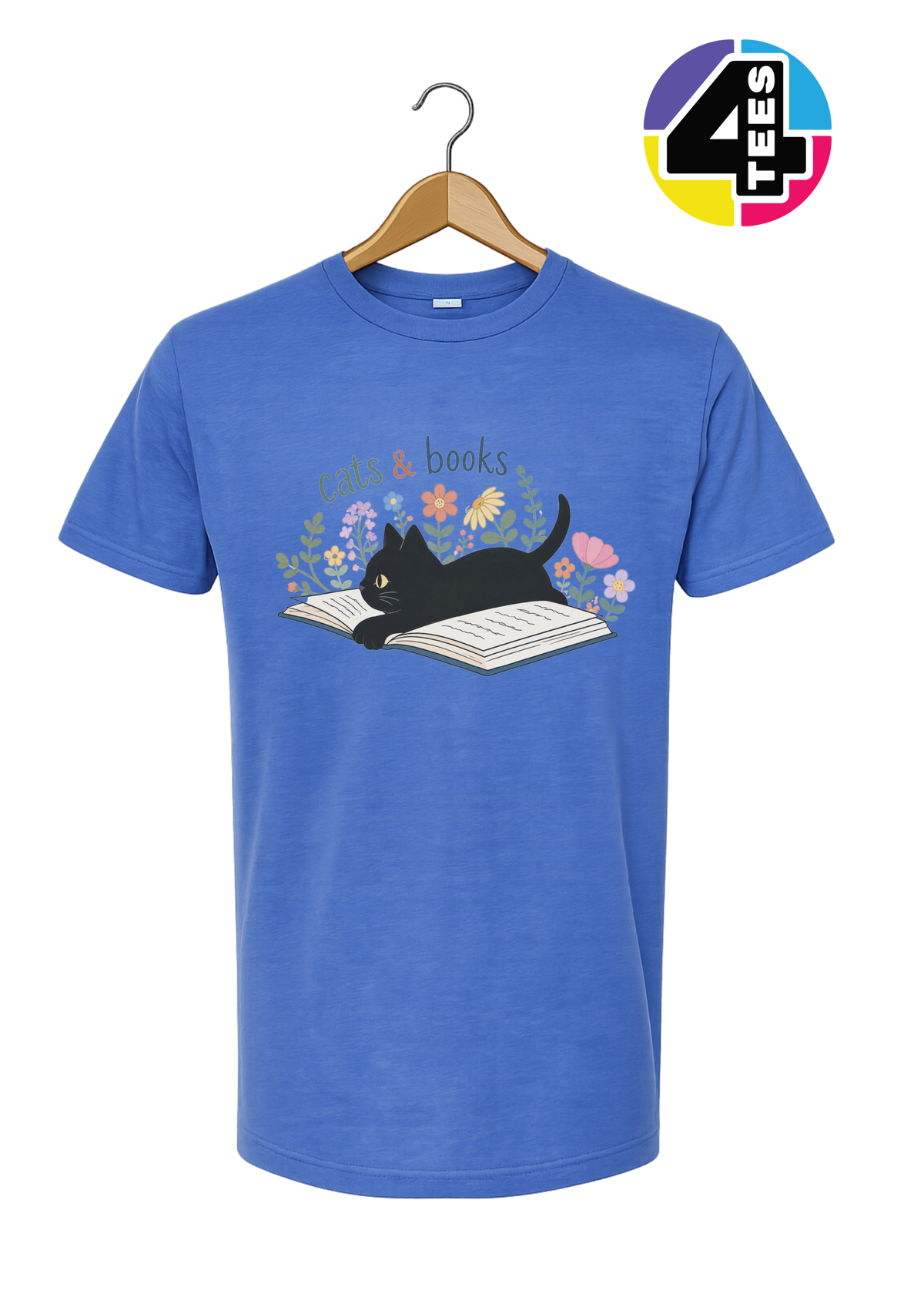 Cats & Books Tee