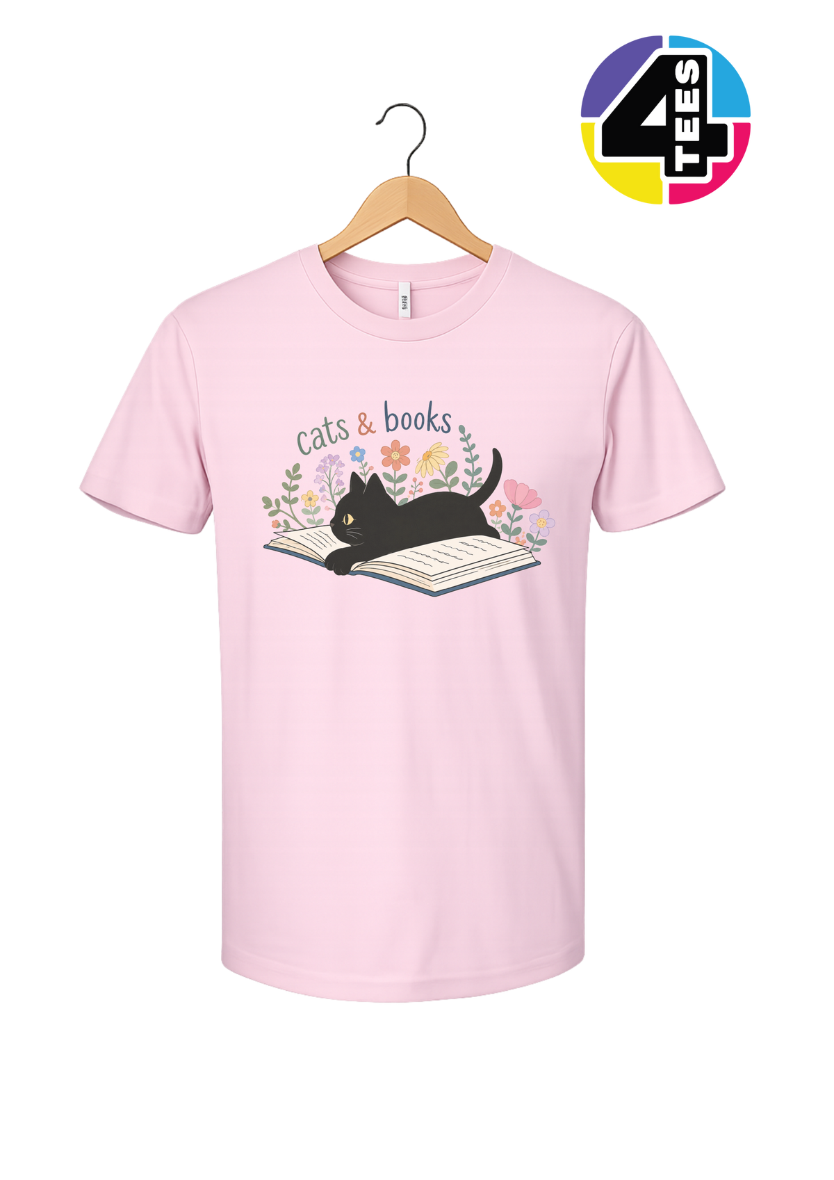 Cats & Books Tee