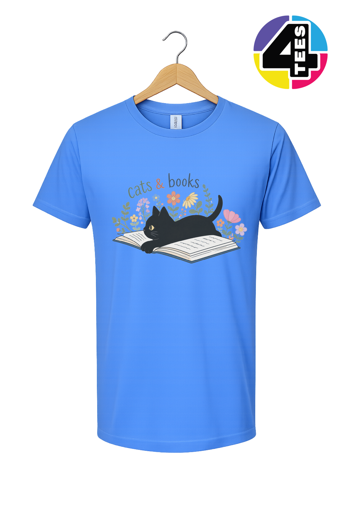 Cats & Books Tee