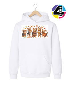 Yorkies & Pumpkin Spice Youth Hoodie